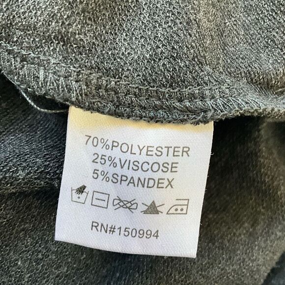 Belldini Womens Medium Pullover Embellished Hoodie Sweatshirt Gray Pockets - Picture 12 of 14